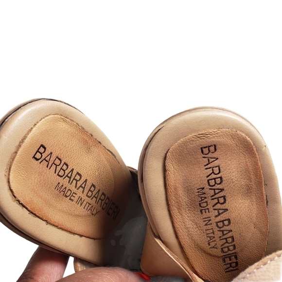 Barbara Barbieri Tan Open Toe Slingback Booties - Picture 12 of 12